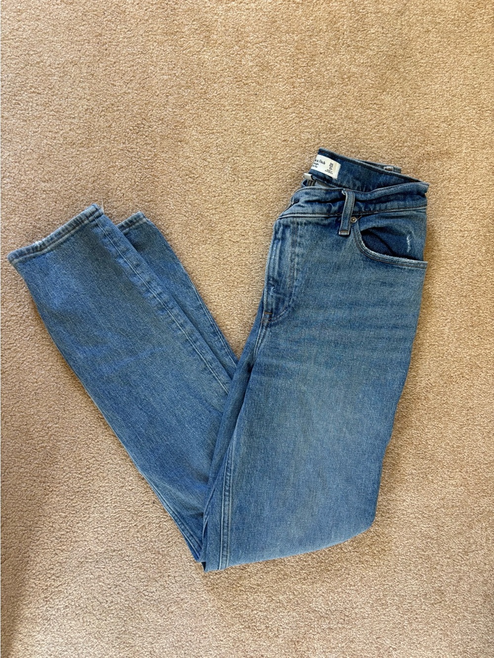 Abercrombie & Fitch Medium Blue Straight Jeans